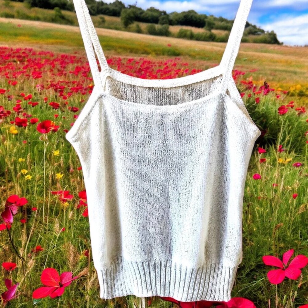 Dr. Haider-Petkov Luxury Vienna Vtg Knit Sleeveless Cami Tank Top